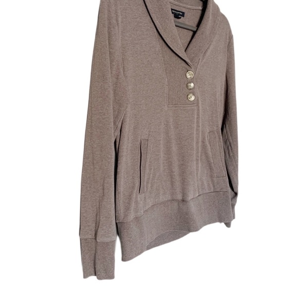 Banana Republic Cardigan Brown Tan Buttons Medium - Picture 2 of 7